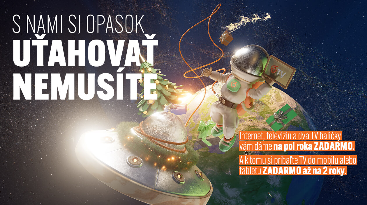 Darček od Slovanetu: Internet a TV zadarmo až na 6 mesiacov
